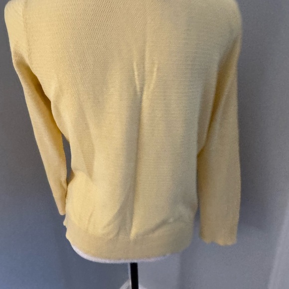 The Limited cardigan sweater yellow Size M button up Butter yellow color - Picture 4 of 10